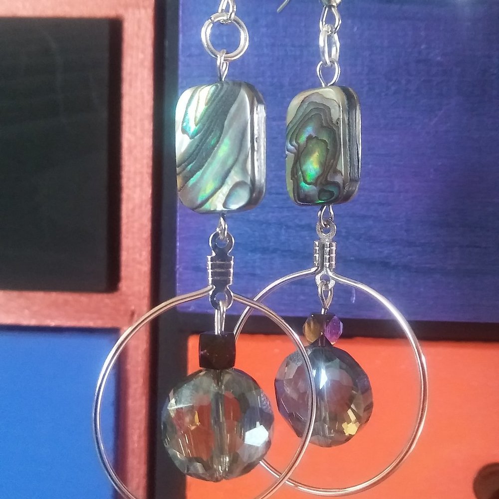 MOTHER OF PEARL EARRINGS